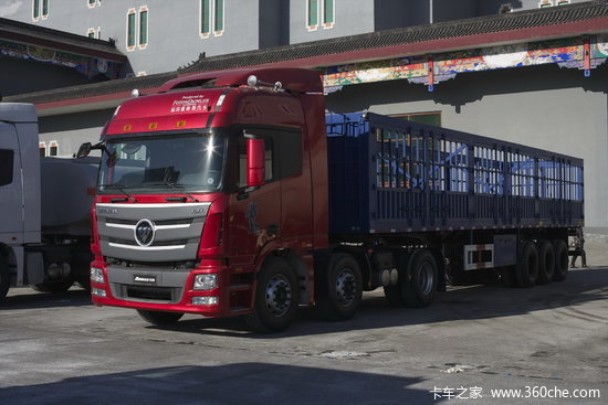 福田 欧曼gtl 6系重卡 超能版 400马力 6x2牵引车(bj4259snfkb-ac)