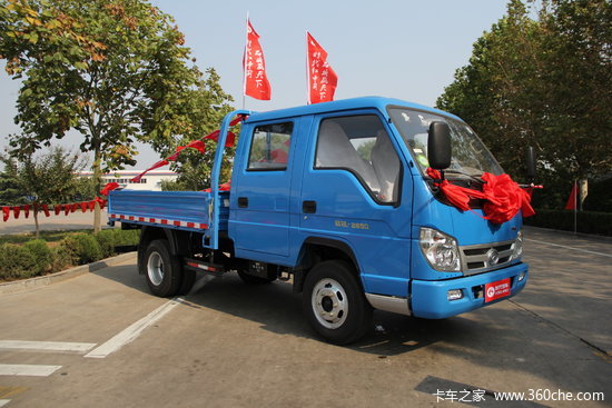 时代汽车小卡之星q3129马力汽油27米双排栏板轻卡原祥锐2850报价