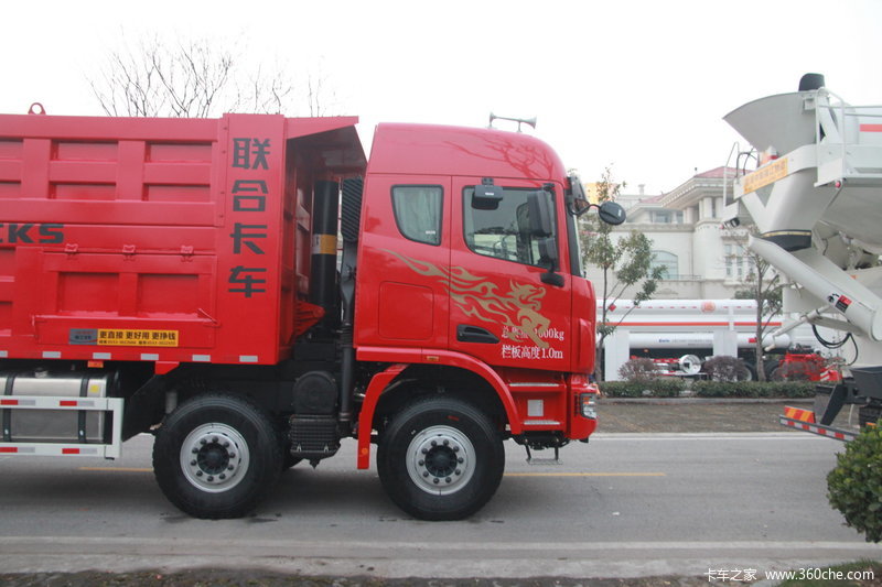 【图】联合卡车u380 380马力 8x4 8.2米自卸车(sqrd6t