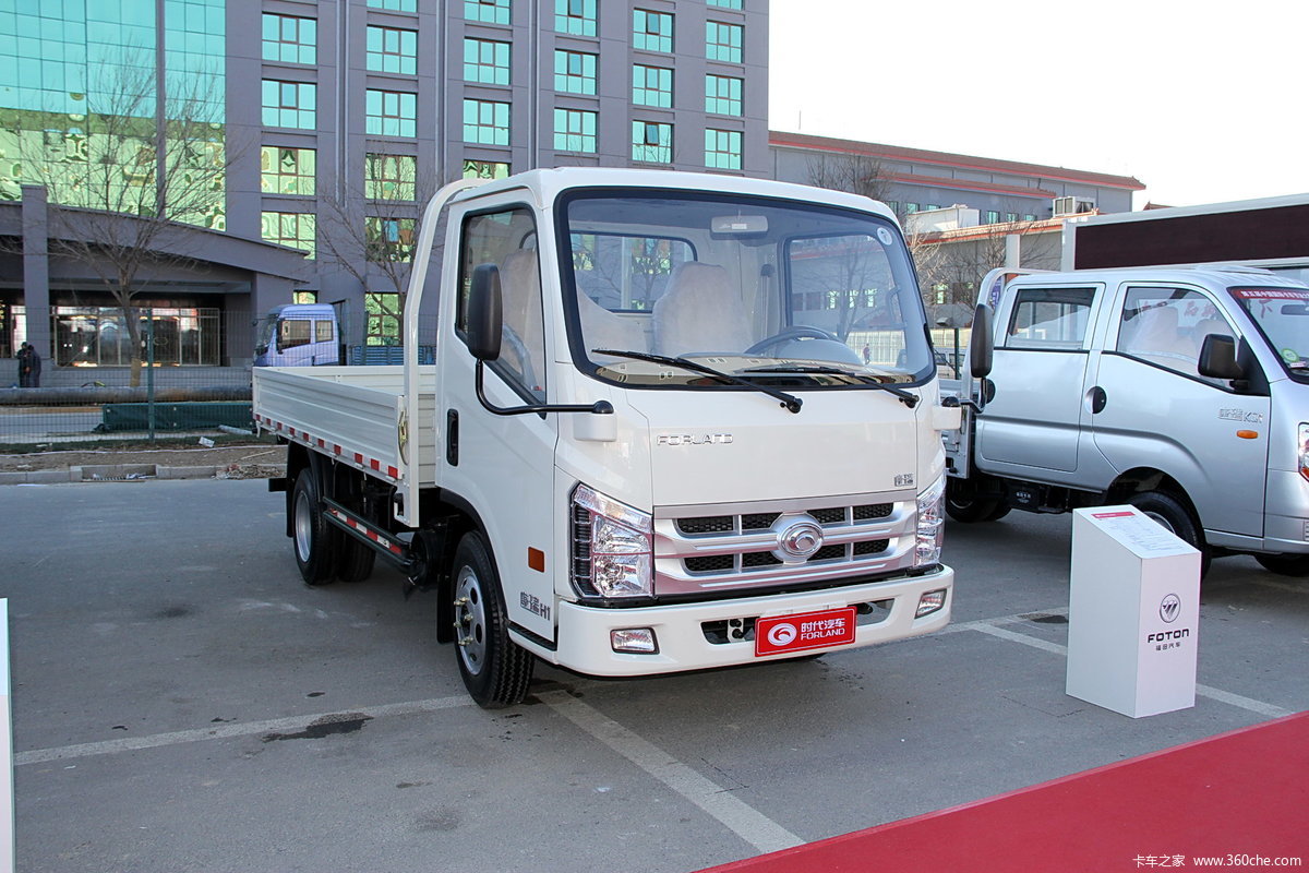 【图】时代汽车 康瑞h1 95马力 3.7米单排栏板轻卡(液