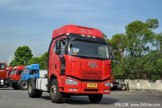一汽解放j6m重卡320马力4x2牵引车ca4180p63k2e4