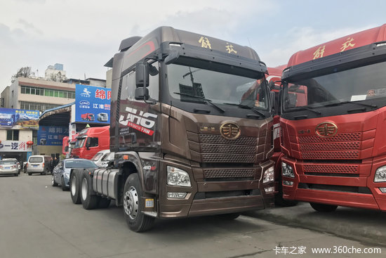 青岛解放 jh6重卡 460马力 6x4牵引车(ca4250p25k2t1e5a)