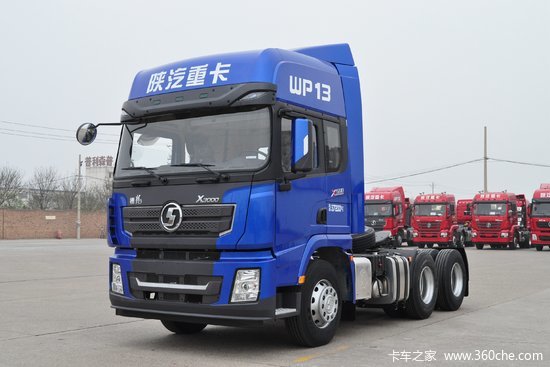 陕汽重卡 德龙x3000 黄金版 轻量化 500马力 6x2后提升牵引车(sx4250