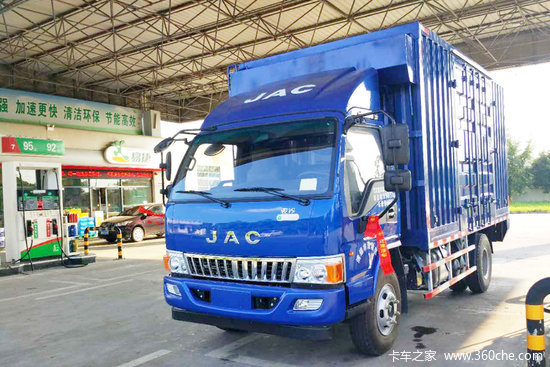 江淮骏铃e6重载版156马力415米单排厢式轻卡hfc5043xxyp91k2c2v