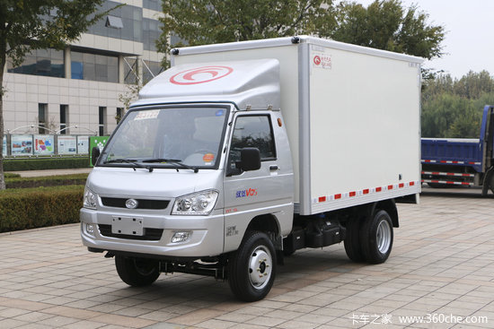 福田时代驭菱vq515l112马力汽油315米单排厢式微卡bj5036xxyab