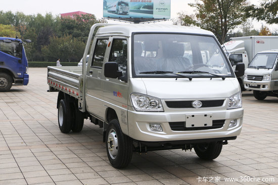 福田时代驭菱vq512l86马力汽油305米双排栏板微卡bj1036v4av4ab