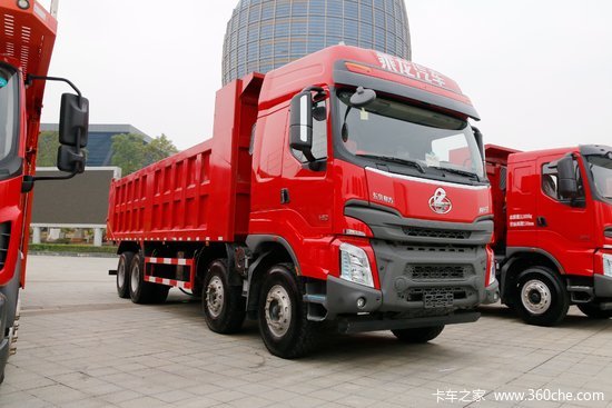 东风柳汽 乘龙h7 350马力 8x4 7.6米自卸车(lz3312m5fb)
