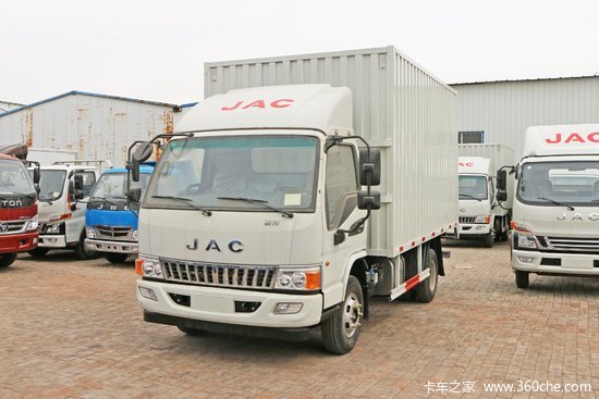 江淮骏铃e6重载版156马力415米单排厢式轻卡hfc5043xxyp91k2c2v