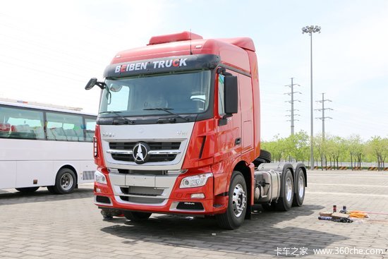 北奔v3et重卡 550马力 6x4牵引车(nd4250bd5j7z12)