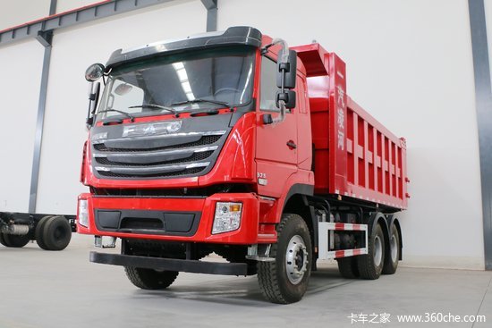 一汽凌河f200g375马力6x46米自卸车cal3252c3lf4e5报价