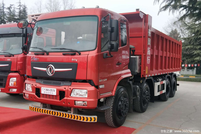 【图】东风新疆 拓行d3v 300马力 8x4 7.8米自卸车(国