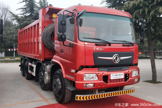 东风新疆拓行d3v270马力8x465米自卸车低顶dfv3313gp6d