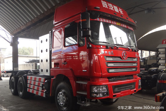 陕汽 德龙f3000重卡 330马力 6x4 cng牵引车(sx4255nt
