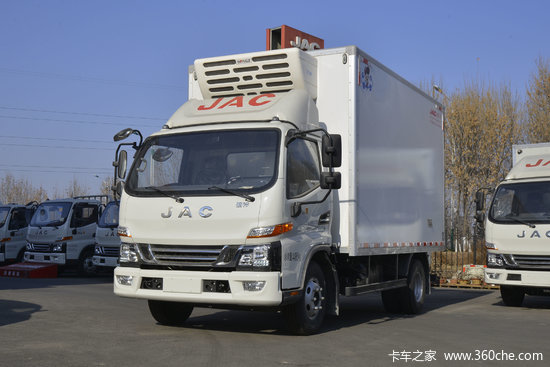 江淮骏铃v6152马力4x24015米冷藏车hfc5043xlcp71k1c2v