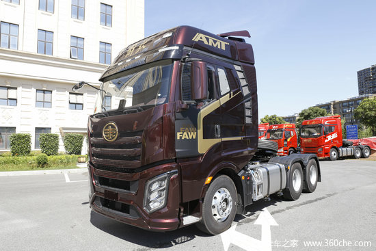 一汽解放 j6v重卡 560马力 6x4 amt自动挡牵引车(国六(ca4250p66k25t