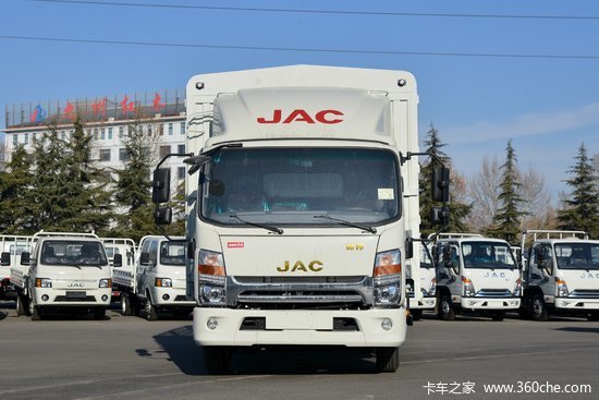 江淮帅铃q6160马力385米排半仓栅式轻卡国六hfc5048ccyp71k2c7s