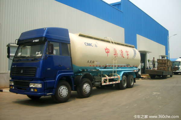 中国重汽 斯太尔王 290马力 8X4 粉粒物料车(凌宇牌)(CLY5319GFL)