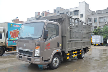 中国重汽HOWO 悍将 重载版 170马力 5.2米排半仓栅式载货车(10挡)(ZZ5107CCYG421CE1)