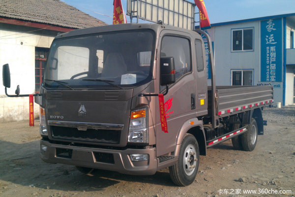 中国重汽HOWO 悍将 物流版 170马力 5.15米单排栏板载货车(10挡)(ZZ1087G381CE183)
