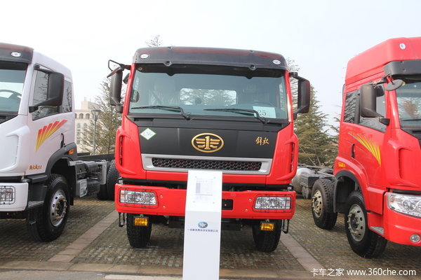 青岛解放 新大威重卡 380马力 8X4 8米LNG自卸车(CA3310P2K2L5T4NA80)