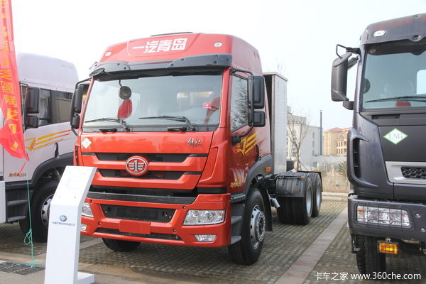 青岛解放 新悍威J5M重卡 336马力 6X4 LNG牵引车(复合型)(CA4253P1K15T1NA80)