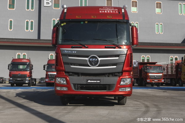 福田 欧曼GTL 6系重卡 280马力 6X2 9.6米仓栅式载货车(BJ5259CCY-AA)