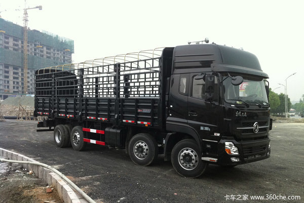 东风商用车 天龙重卡 270马力 8X4 9.6米排半仓栅式载货车(DFL5311CCYAX10A)