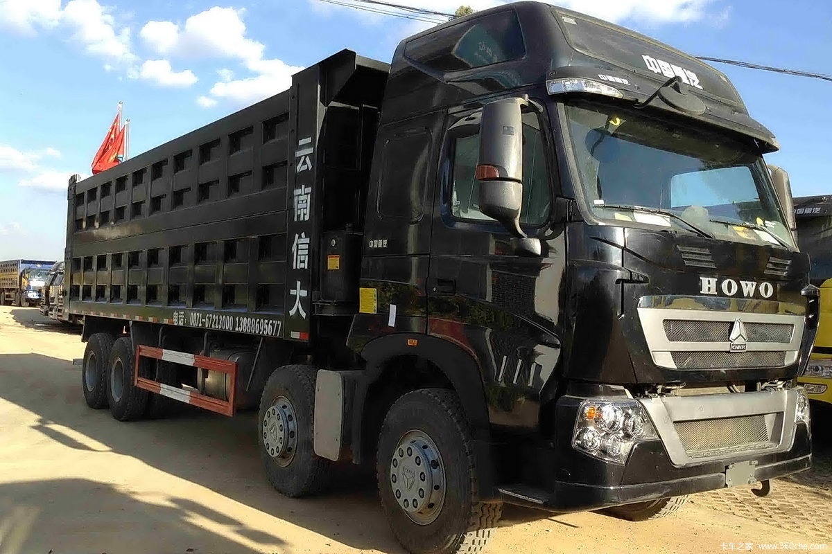 【图】中国重汽 howo-t7h重卡 390马力 8x4 8.