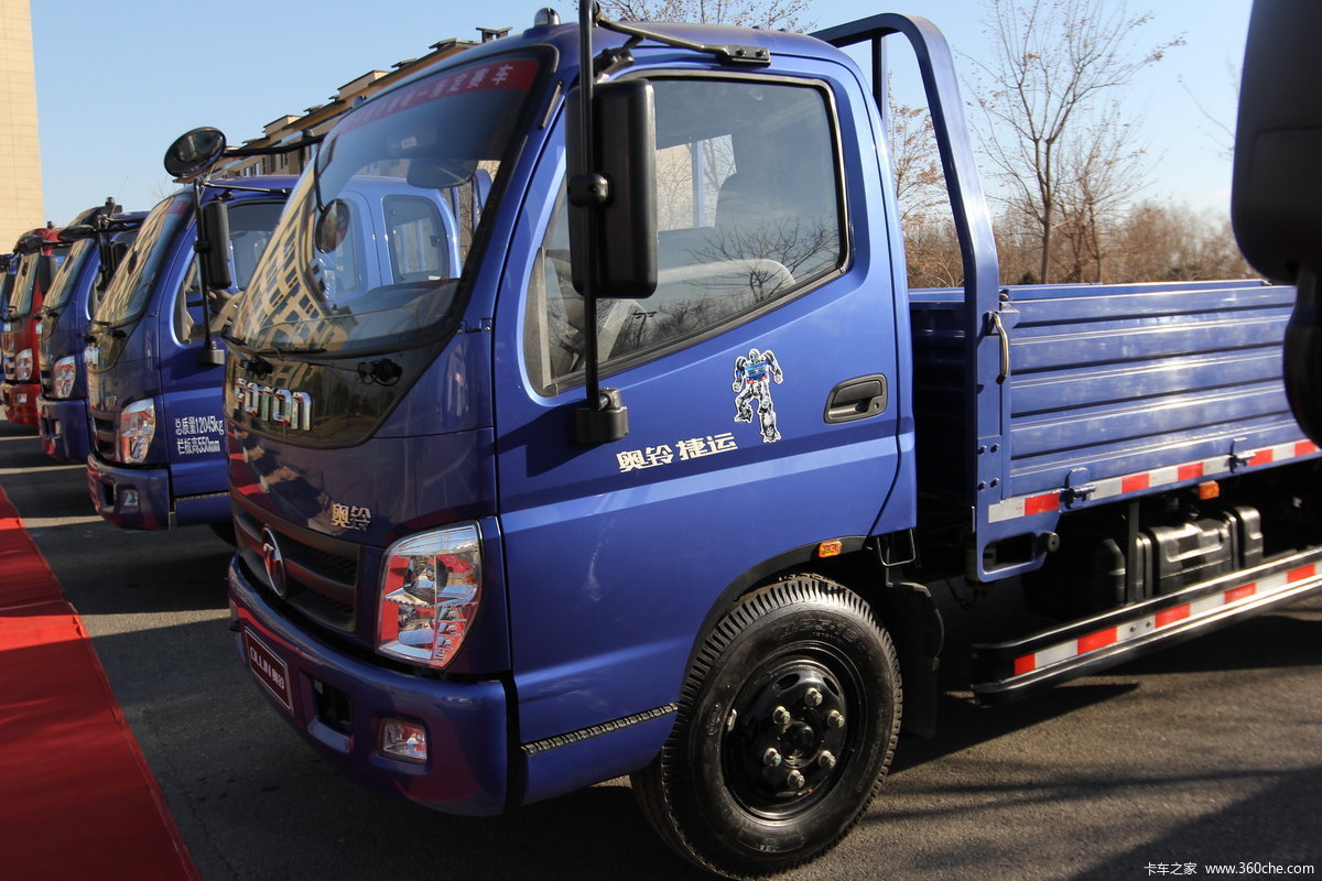 福田奥铃捷运 129马力 5.15米单排栏板轻卡