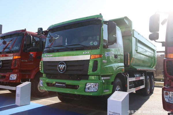 福田 欧曼ETX 9系重卡 350马力 6X4 5.8米LNG自卸车(BJ3253DLPCB)