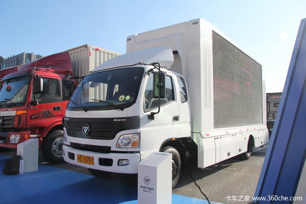 福田 欧马可5系中卡 170马力 4X2 6.2米厢式载货车(LED宣传车)(BJ5129XXC-FB)