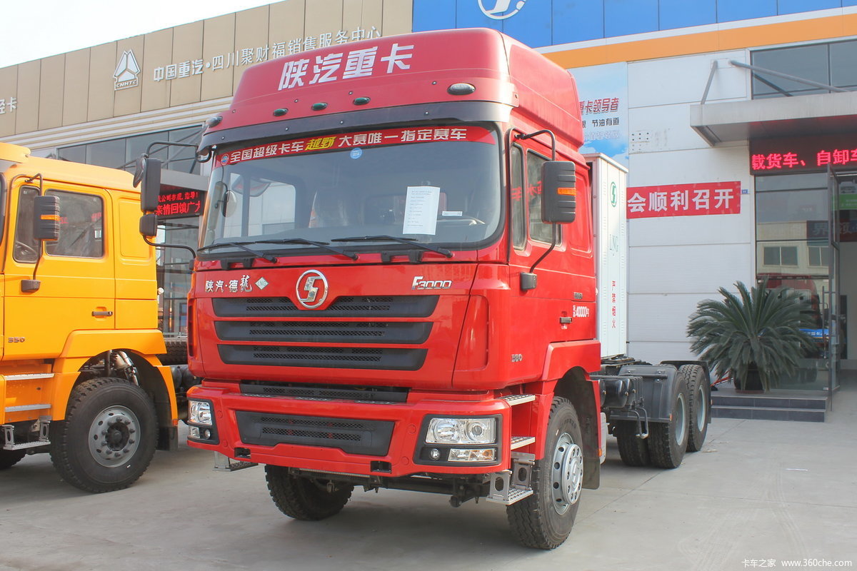 【图】陕汽重卡 德龙f3000 380马力 6x4 lng牵引车(sx4258nt384tl)