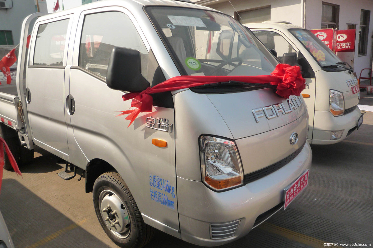 【图】时代汽车 康瑞kq1 82马力 3米双排栏板轻卡(原宝瑞1)(bj1046v8a