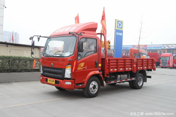 中国重汽HOWO 统帅 重载版 154马力 6.2米单排栏板载货车(ZZ1107G451CE1)