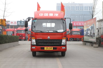 中国重汽HOWO 统帅 物流版 154马力 4.85米排半栏板载货车(ZZ1087G381CE183)