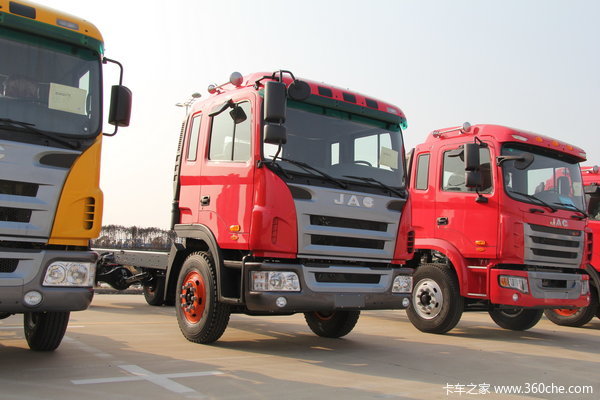 江淮 格尔发K3中卡 160马力 4X2 6.5米排半载货车(底盘)(HFC1161PZ5K1E1AF)