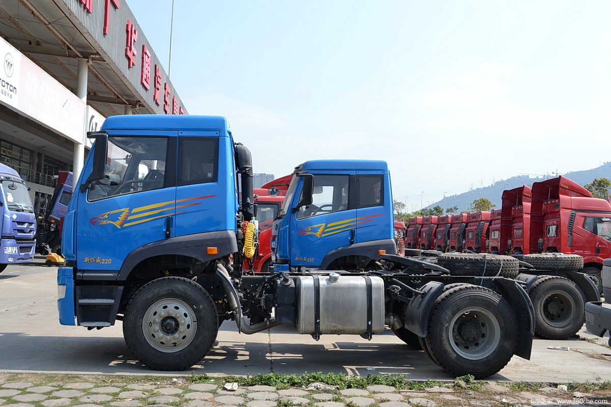 【图】青岛解放 新悍威j5m重卡 220马力 4x2牵引车(大柴)(ca4143p1k2