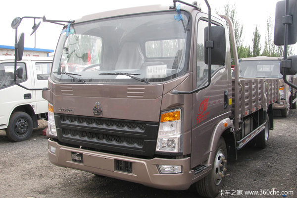 中国重汽HOWO 统帅 180马力 4.85米排半栏板载货车(10挡)(ZZ1147G381CE1)