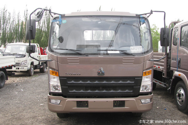 中国重汽HOWO 统帅 180马力 4.85米排半栏板载货车(ZZ1147G381CE1)