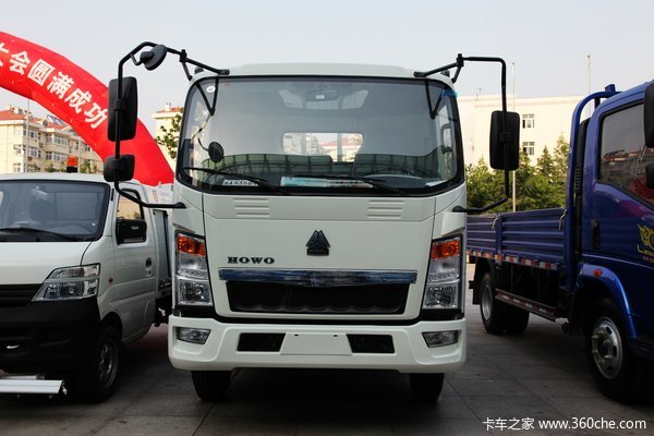 中国重汽HOWO 悍将 物流版 170马力 5.75米排半栏板载货车(10挡)(ZZ1107G451CE1)