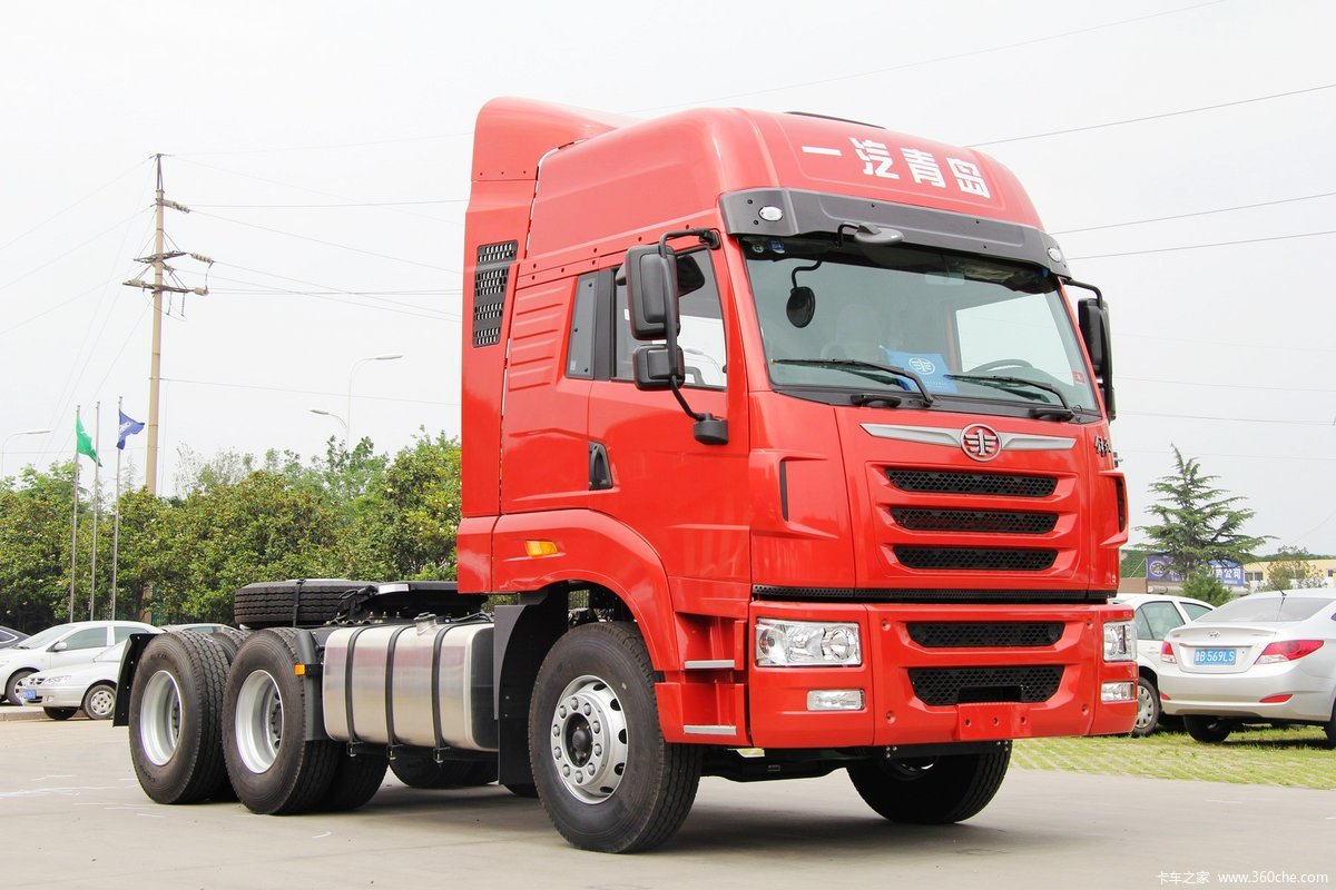 【图】青岛解放 天v重卡 420马力 6x4牵引车(ca4259p2k2t1e4a80)_实拍