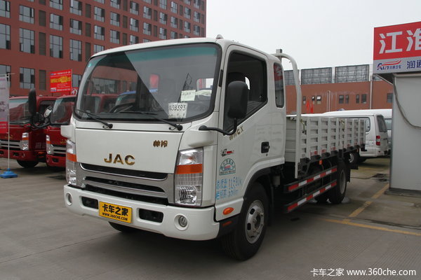 江淮 帅铃H415 160马力 4X2 5.2米排半栏板载货车(HFC1081P71K1D1)