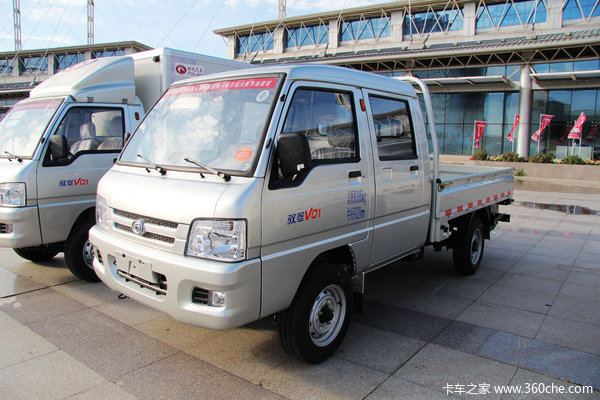 福田时代 驭菱VQ1 1.1L 60马力 汽油 2.5米双排栏板微卡(BJ1030V4AV4-F4)