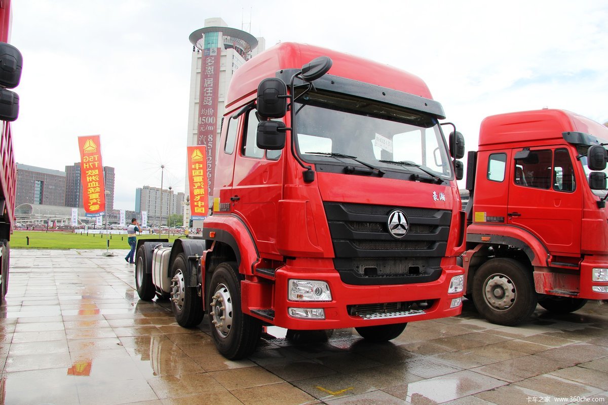 【图】中国重汽 豪瀚j5g重卡 340马力 6x2牵引车(zz4255n27c3d1b)