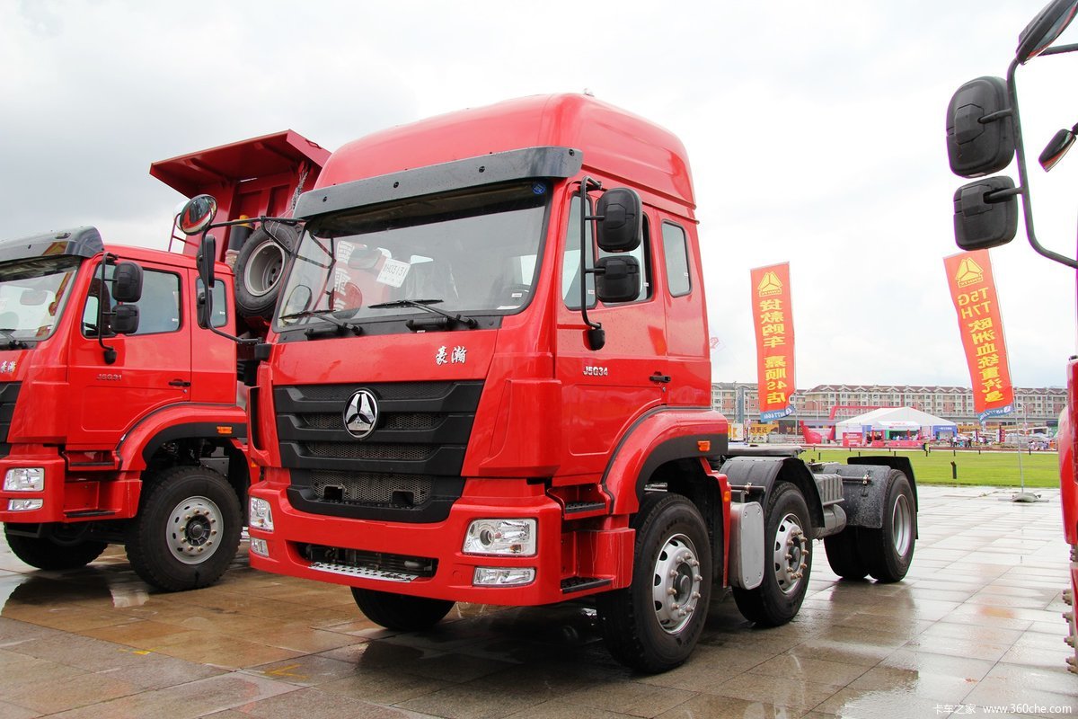 【图】中国重汽 豪瀚j5g重卡 340马力 6x2牵引车