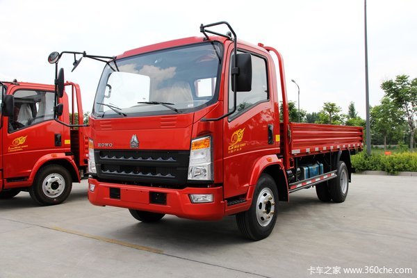 中国重汽HOWO 统帅 重载版 210马力 5.75米排半栏板载货车(ZZ1147H451CE1)