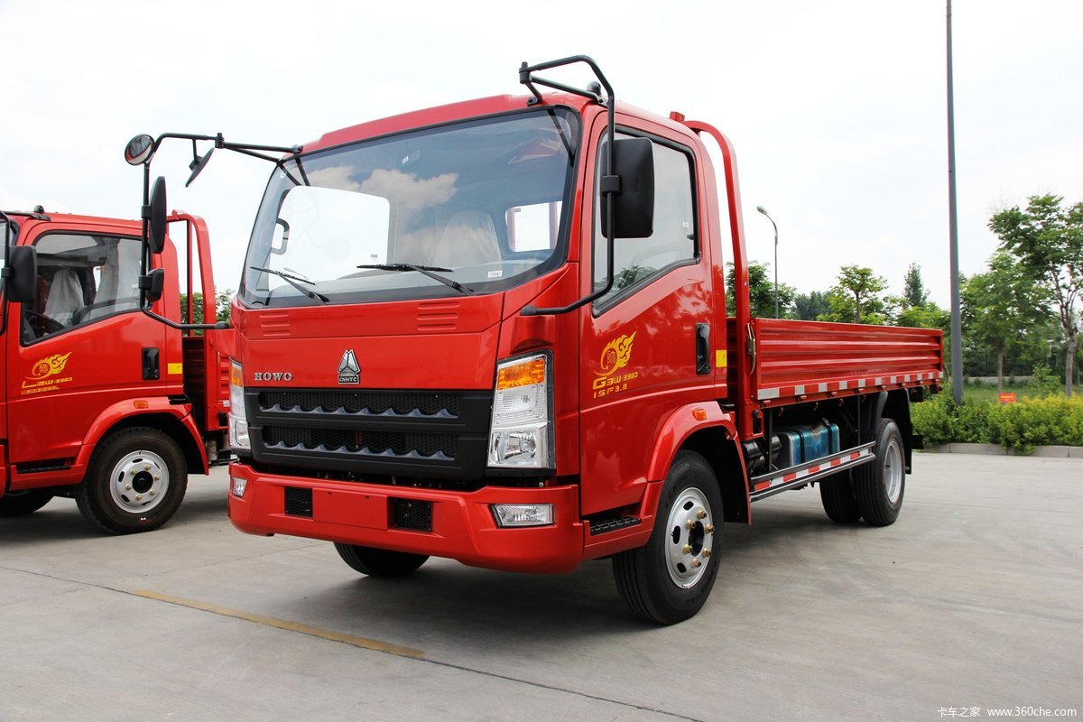 中国重汽HOWO 统帅 重载版 210马力 5.75米排半栏板载货车