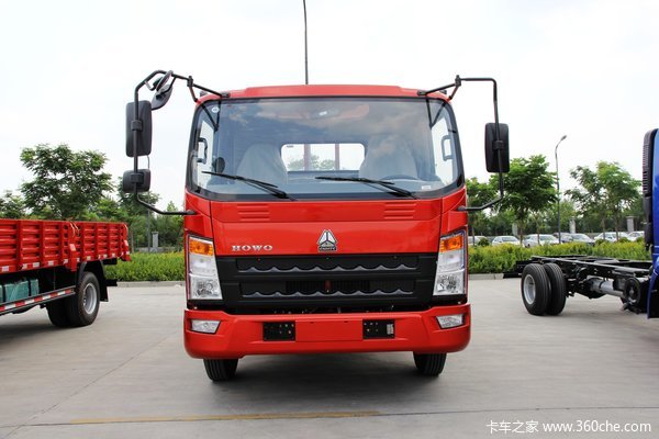 中国重汽HOWO 统帅 180马力 5.2米排半栏板载货车(ZZ1147G421CE1)