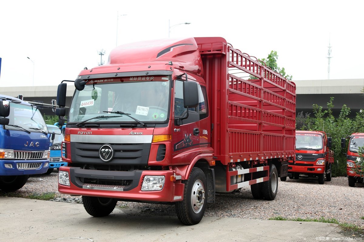 【图】福田 欧马可5系 170马力 仓栅载货车(bj5169ccy-ab)_实拍图片