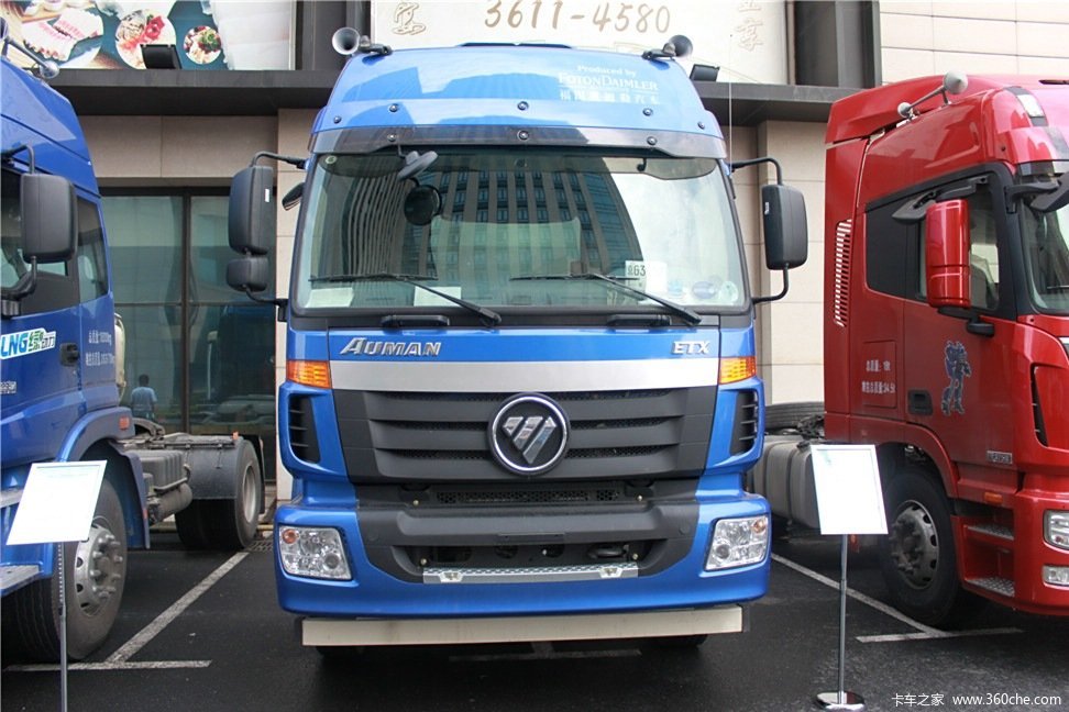 【图】福田 欧曼etx 5系重卡 336马力 4x2 lng牵引车(bj4182slfca-xa)